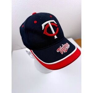 Minnesota Twins Fan Favorite Hat Mens Navy Red Adjustable MLB Baseball Cap Logo